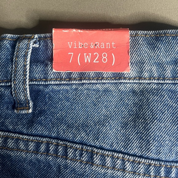 Vibe & Rant Denim High Rise Ripped Wide Leg Flare Jeans - Picture 11 of 16